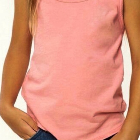 New Justice Peach Tank Top Girls Size 10 - Picture 4 of 11